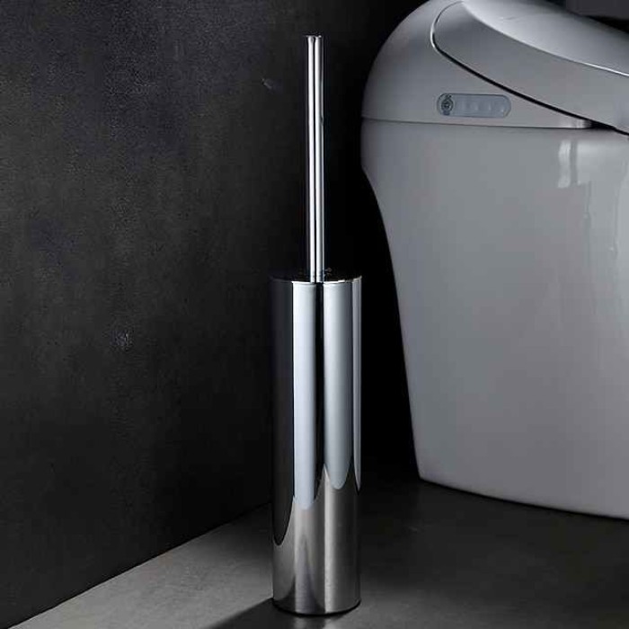 Toilet Brush Holder Creative / Multifunction Contemporary / Modern Stainless Steel 1PC Floor Mounted