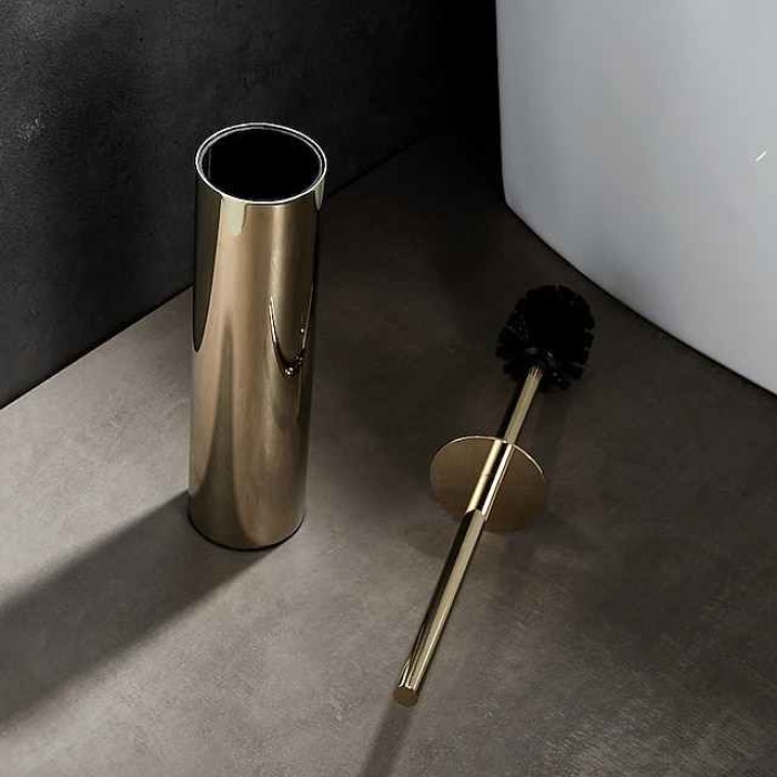 Toilet Brush Holder Creative / Multifunction Contemporary / Modern Stainless Steel 1PC Floor Mounted