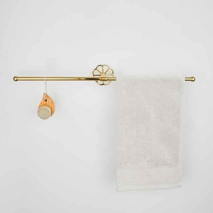 Towel Bar Creative Contemporary / Modern Stainless Steel / Zinc Alloy 1PC - Bathroom 2-tower bar Wall Mounted