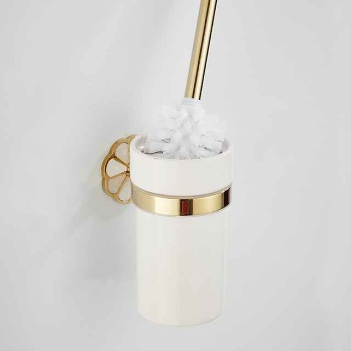 Toilet Brush Holder New Design Contemporary / Modern Stainless Steel / Ceramic / Zinc Alloy 1PC - Bathroom Wall Mounted