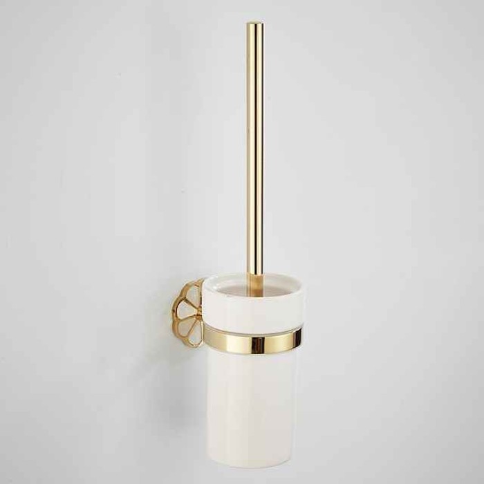 Toilet Brush Holder New Design Contemporary / Modern Stainless Steel / Ceramic / Zinc Alloy 1PC - Bathroom Wall Mounted