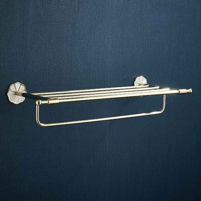 Towel Bar / Bathroom Shelf Multifunction Contemporary / Modern Stainless Steel / Zinc Alloy 1PC - Bathroom Double Wall Mounted