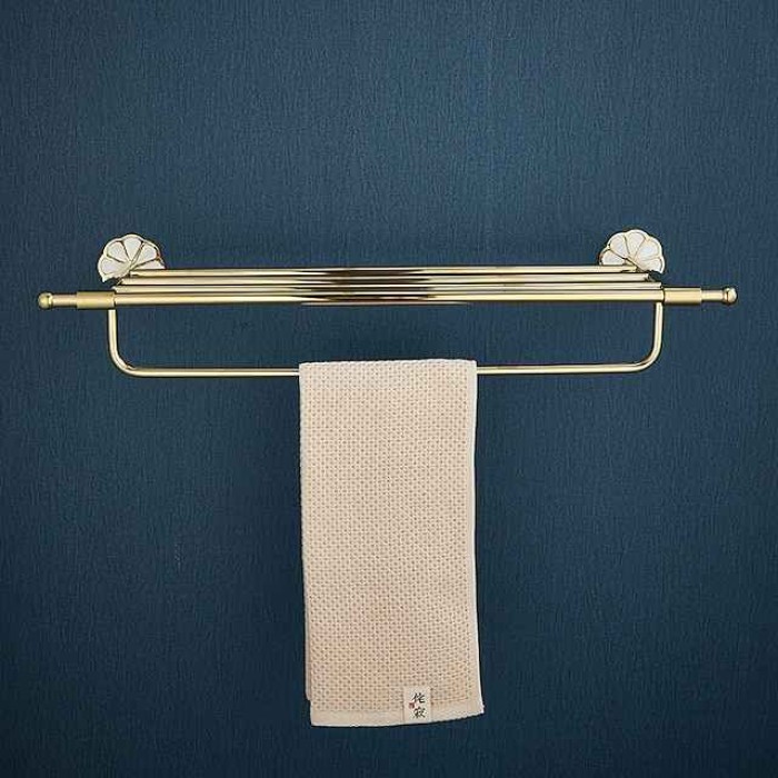 Towel Bar / Bathroom Shelf Multifunction Contemporary / Modern Stainless Steel / Zinc Alloy 1PC - Bathroom Double Wall Mounted