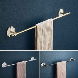 Towel Bar Creative Contemporary / Modern Stainless Steel / Zinc Alloy 1PC - Bathroom Single / 1-Towel Bar Wall Mounted