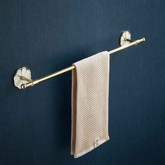 Towel Bar Creative Contemporary / Modern Stainless Steel / Zinc Alloy 1PC - Bathroom Single / 1-Towel Bar Wall Mounted