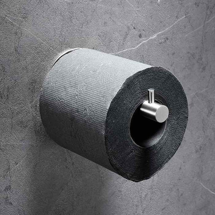 Toilet Paper Holder New Design / Self-adhesive / Creative Contemporary / Modern Stainless Steel / Low-carbon Steel / Metal 1PC - Bathroom Wall Mounted