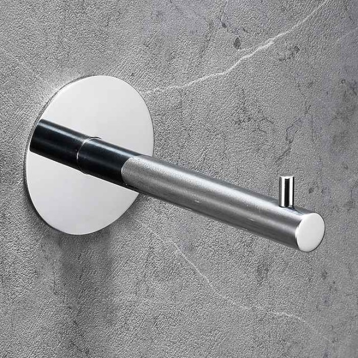 Toilet Paper Holder New Design / Self-adhesive / Creative Contemporary / Modern Stainless Steel / Low-carbon Steel / Metal 1PC - Bathroom Wall Mounted