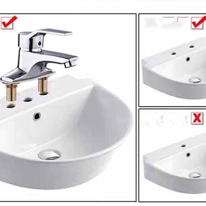 Bathroom Sink Faucet - Classic Electroplated Mount Outside Single Handle Two HolesBath Taps