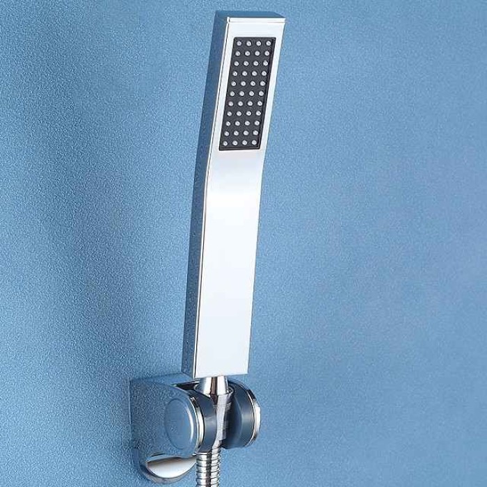 Water-Saving Rectangle Shower Head, Contemporary Luxury Rain Shower Head in Painted Finishes