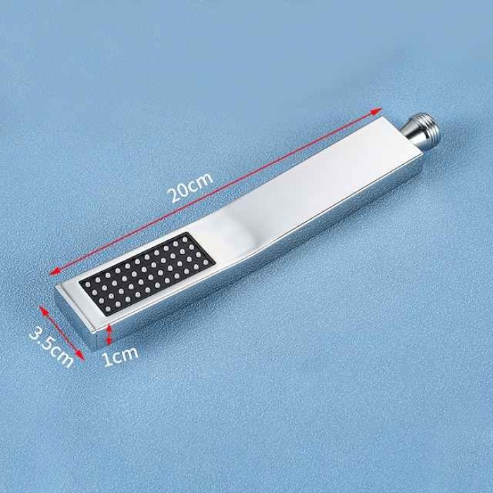 Water-Saving Rectangle Shower Head, Contemporary Luxury Rain Shower Head in Painted Finishes