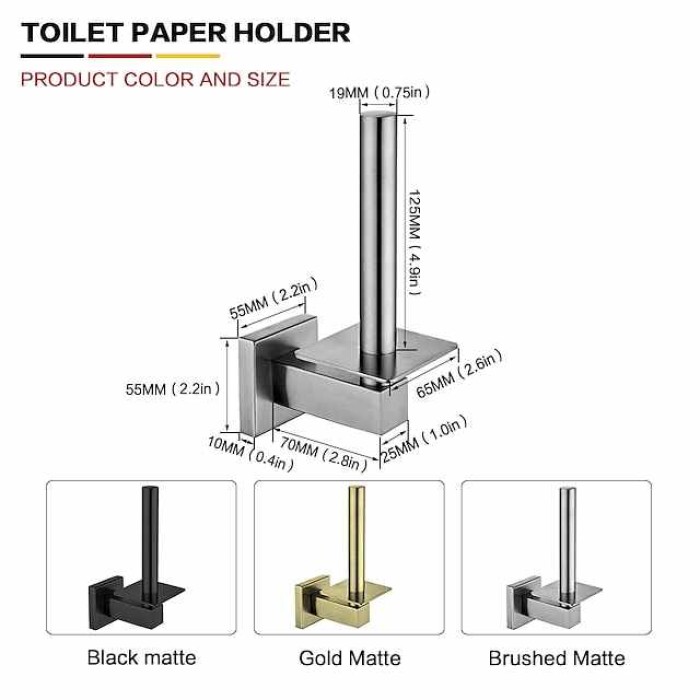 Toilet Paper Holder Adorable Creative Contemporary Modern Stainless Steel Low-carbon Steel Metal 1PC - Bathroom Wall Mounted