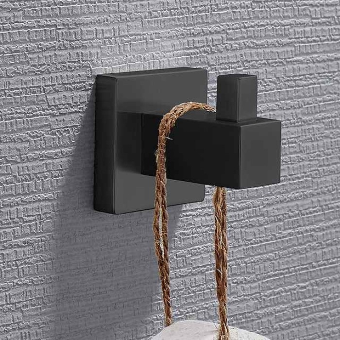 Robe Hook Adorable Creative Contemporary Modern Stainless Steel Low-carbon Steel Metal 2pcs - Bathroom Wall Mounted