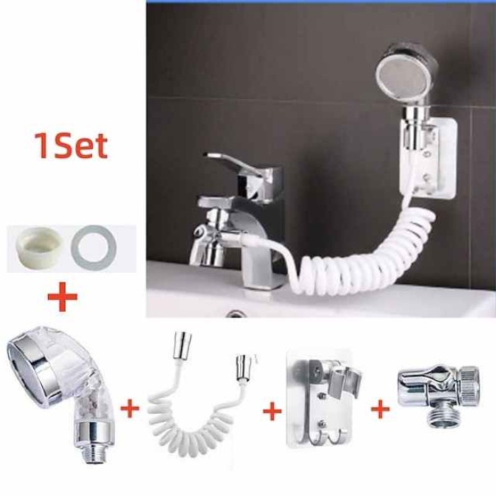 Faucet Extender Set, Washbasin All Copper Faucet Water Dispenser Washbasin Faucet Modified Shower Head Set