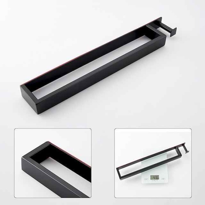 Towel Bar Robe Hook Bathroom Shelf New Design Self-adhesive Adorable Contemporary Modern Stainless Steel Low-carbon Steel Metal 1PC - Bathroom Single 1-Towel Bar towel ring Wall