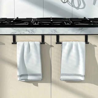 1PC Stainless Steel Towel Rack for Bathroom and Kitchen-curved DoorStorage with Hanging Shelf-home Organizer and Accessory