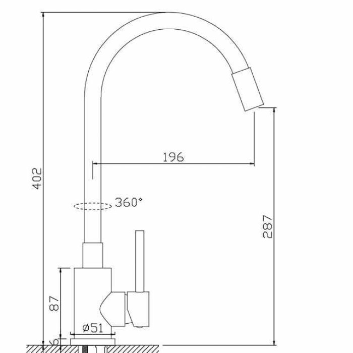 Kitchen faucet, Universal Pull-out Sprayer Single Handle One Hole Centerset Modern Contemporary Taps for Kitchen Sink