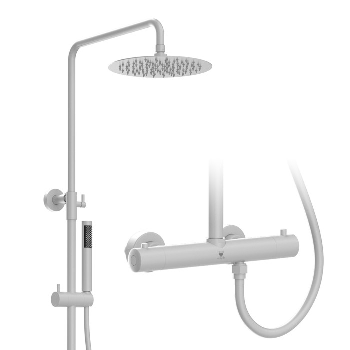 Exposed thermostatic shower column with 2-function <span>14448-E01</span>